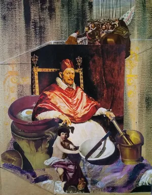 Iberia 11, 2021, kolaż, papier, 29 x 21 cm