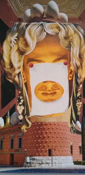 Iberia 18, 2021, kolaż, papier, 32 x 14 cm