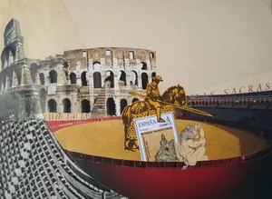 Iberia 20, 2021, kolaż, papier, 21 x 29 cm