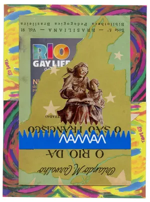 Widzenie powtórne [Brazylia Rio de Janeiro], 2019, kolaz papier, 20x15cm