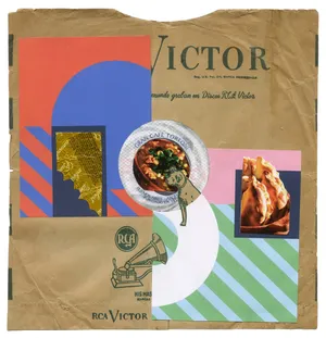 Widzenie powtórne [Argentyna Buenos Aires], 2019, kolaz papier, 26x25cm