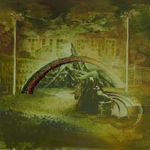 Po kole barw - grudzień, olej, 100x100cm