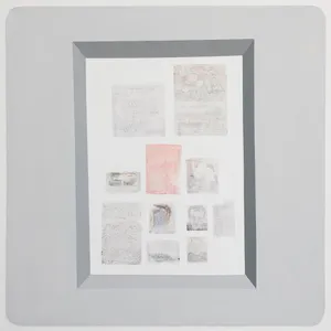 Slajd [13], 2020, technika wlasna, akryl, płótno,  100x100cm, fot. Adam Gut