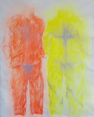 Barwy ochronne, 2013, akryl na plotnie, 200x160cm,