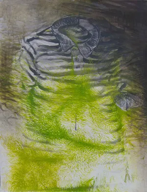 Zielonowieza, 2012, gwasz na papierze, 70x50cm